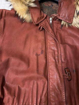 Giacca donna vintage vera pelle