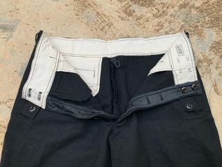 WW2 Pantalón Panzer Waffen SS Negro