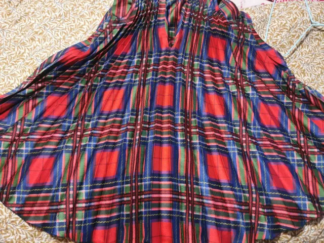 Blusa Carolina Herrera XS Tartán