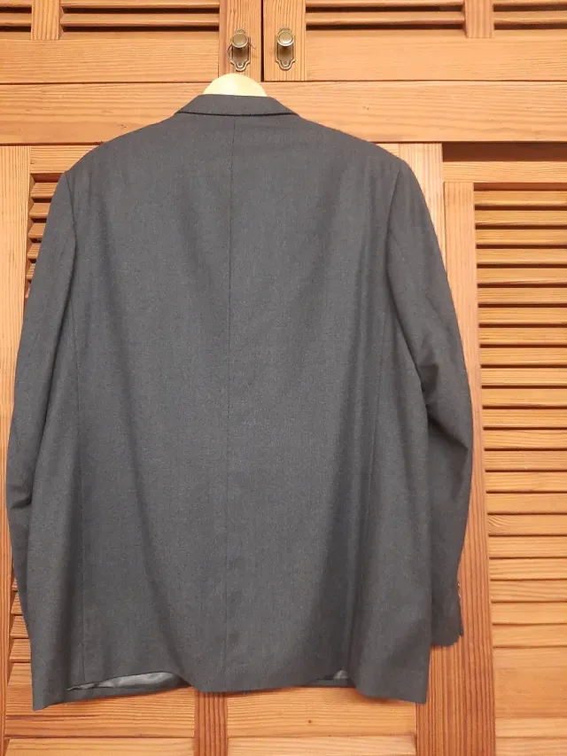 Chaqueta americana gris hombre talla 64