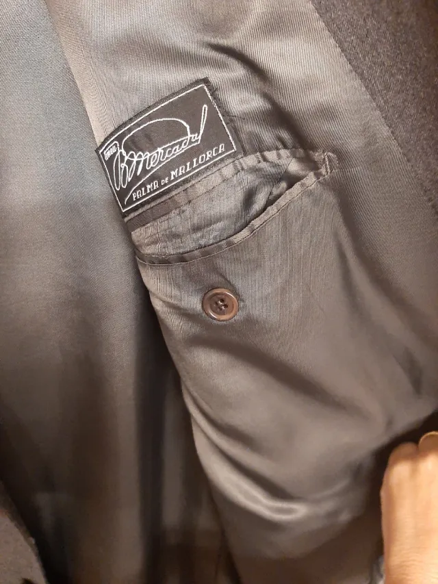 Chaqueta americana gris hombre talla 64