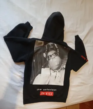 Sudadera The Notorious BIG Negra Roja