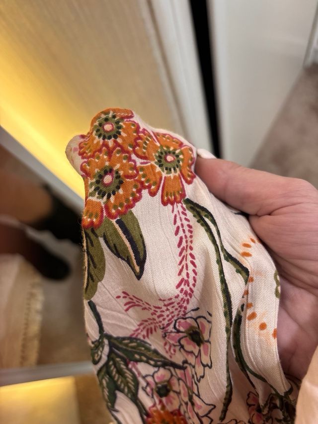 Vestido floral manga larga