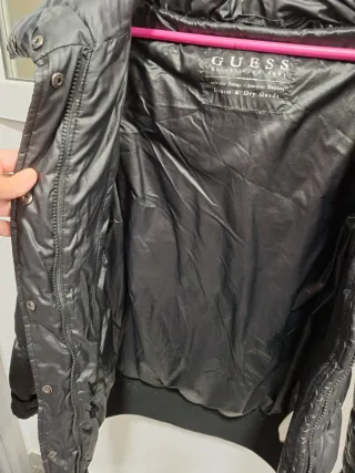 Abrigo Guess Negro Mujer