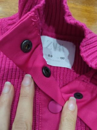 Conjunto Zara: Jersey Rosa y Vaqueros Azules