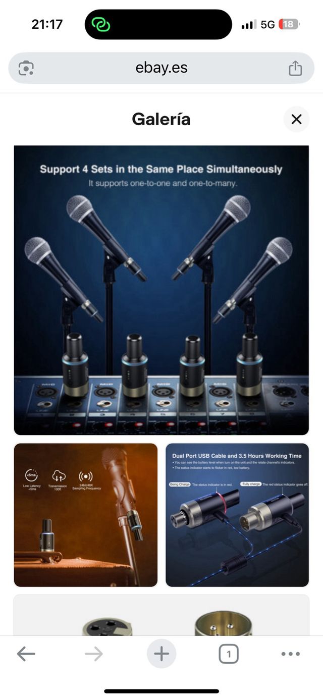 Micrófono Inalámbrico LEKATO MW-1. 2 Transmisores