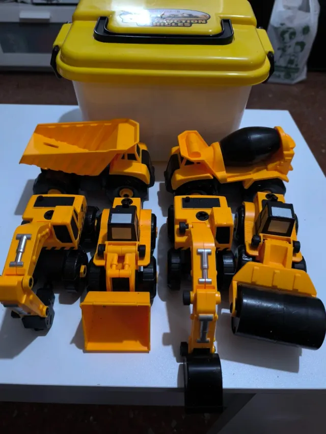 Caja de camiones de construcción 6 en 1