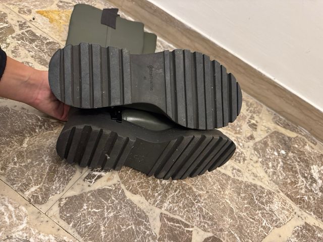 Stivali Stradivarius verdi alti