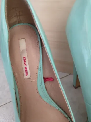 Scarpe Tally Weijl Teal Peep-Toe Tacco