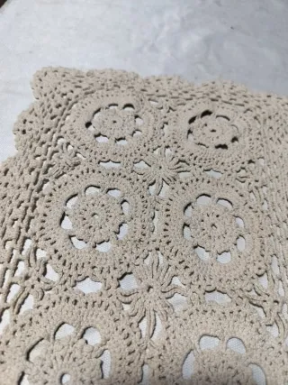 Runner da tavola uncinetto beige