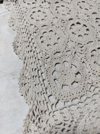 Runner da tavola uncinetto beige