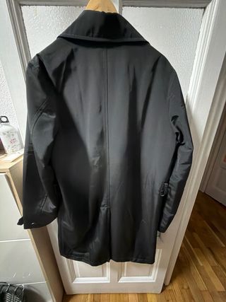 Gabardina Massimo Dutti Negra