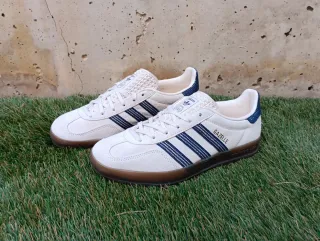 Adidas Gazelle Indoor W Beige/Azul. ORIGINAL