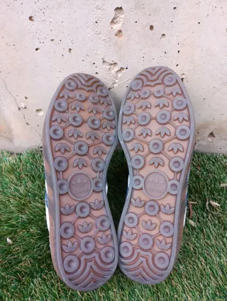 Adidas Gazelle Indoor W Beige/Azul. ORIGINAL