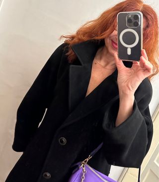 Cappotto lungo Mirella Mori tg.L. Lana