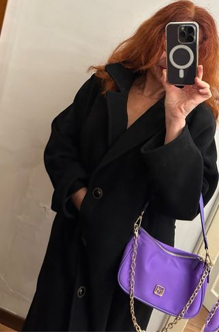 Cappotto lungo Mirella Mori tg.L. Lana