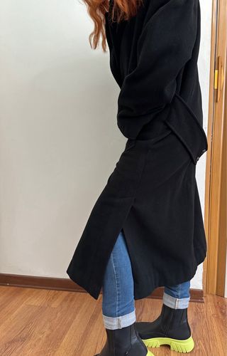 Cappotto lungo Mirella Mori tg.L. Lana