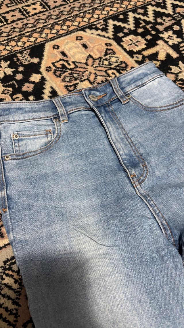 Vaqueros pitillo azules