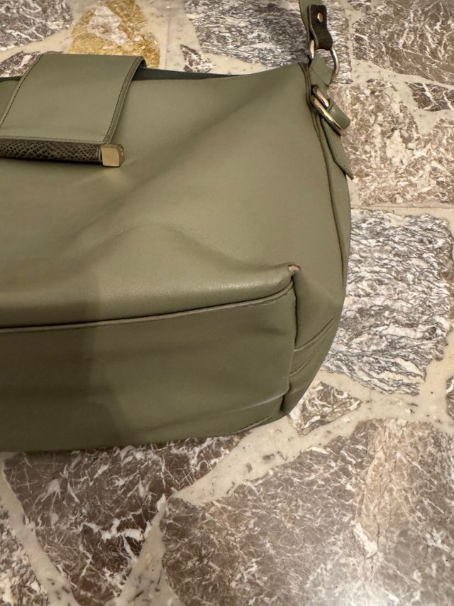 Borsa a spalla verde oliva
