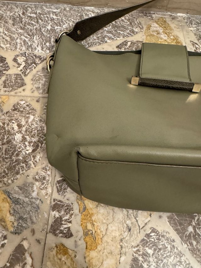 Borsa a spalla verde oliva