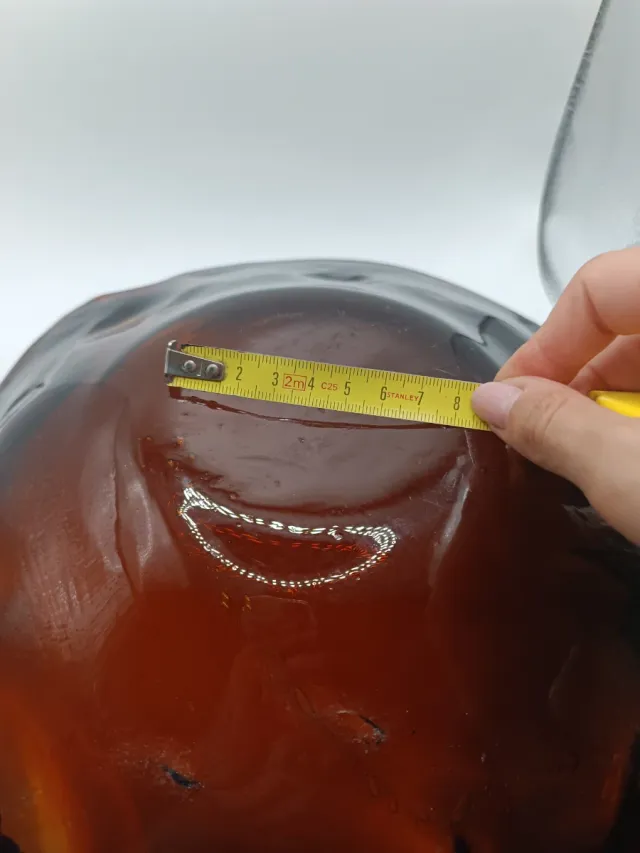 Centrotavola in vetro ambra Murano