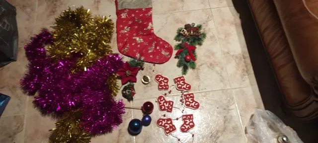 Árbol Navidad Plegable + Bolsa + decoración