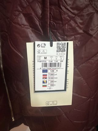 Chaqueta acolchada reversible