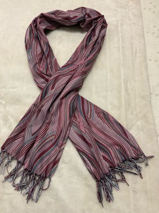 Lote 2 bufandas viscosa y lana