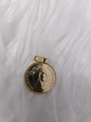 Colgante Moneda 2 Pence Oro precio de cada uno