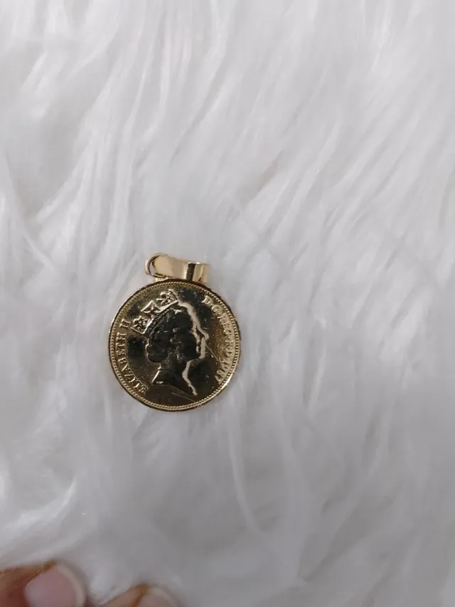 Colgante Moneda 2 Pence Oro precio de cada uno