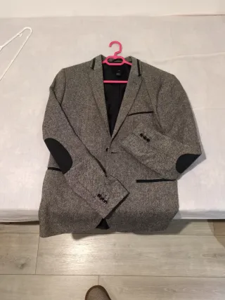 Chaqueta americana Zara gris