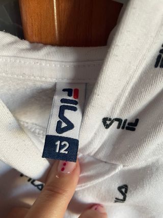 Sudadera FILA blanca con logo