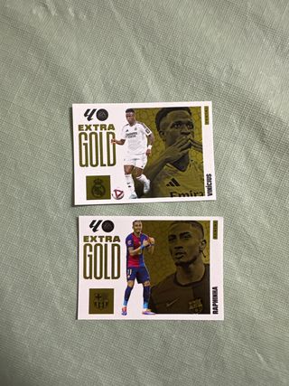 Lote Vinicius Raphinha Extra Gold Panini