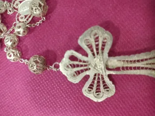 Rosario antiguo filigrana