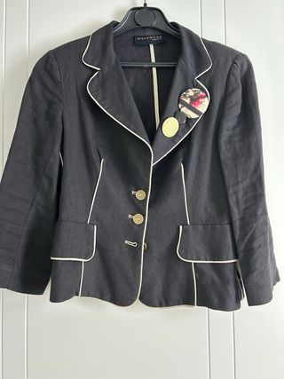 Chaqueta americana Marcelino negra y dorada