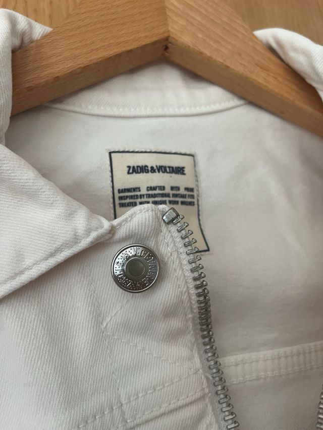 Chaqueta vaquera Zadig & Voltaire blanca T34