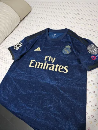 Camiseta Real Madrid Azul Talla L, jugador Hazard