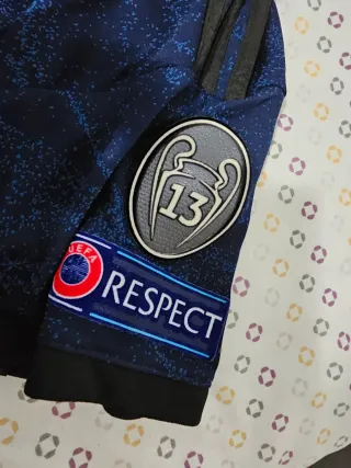 Camiseta Real Madrid Azul Talla L, jugador Hazard