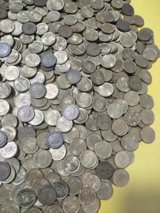 Gran lote de monedas 1 Peseta