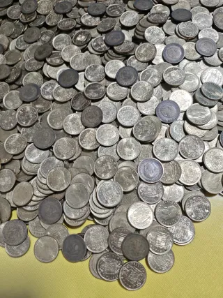 Gran lote de monedas 1 Peseta