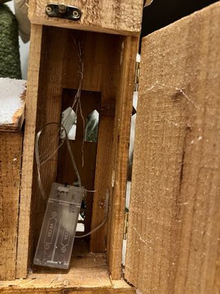 Casa Navidad Madera Decoración LED de 42cm