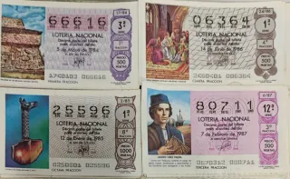 Lotería Nacional: Décimos antiguos