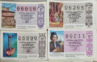 Lotería Nacional: Décimos antiguos