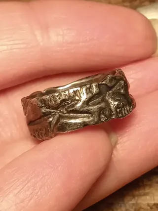 Coppia anelli antichi misteriosi