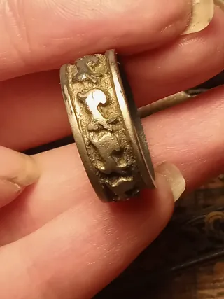 Coppia anelli antichi misteriosi