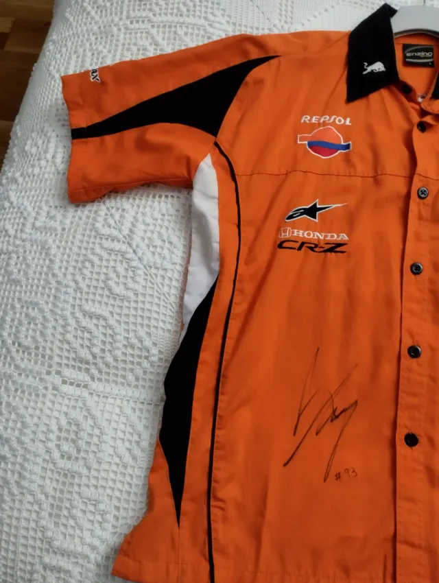 Camisa  M  HRC Honda Bordada GP Firmada