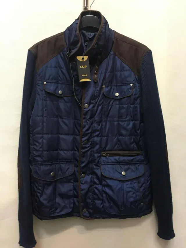Chaqueta azul y marrón talla 52