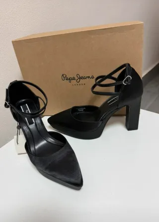 Pepe Jeans Zapatos Tacón Negro