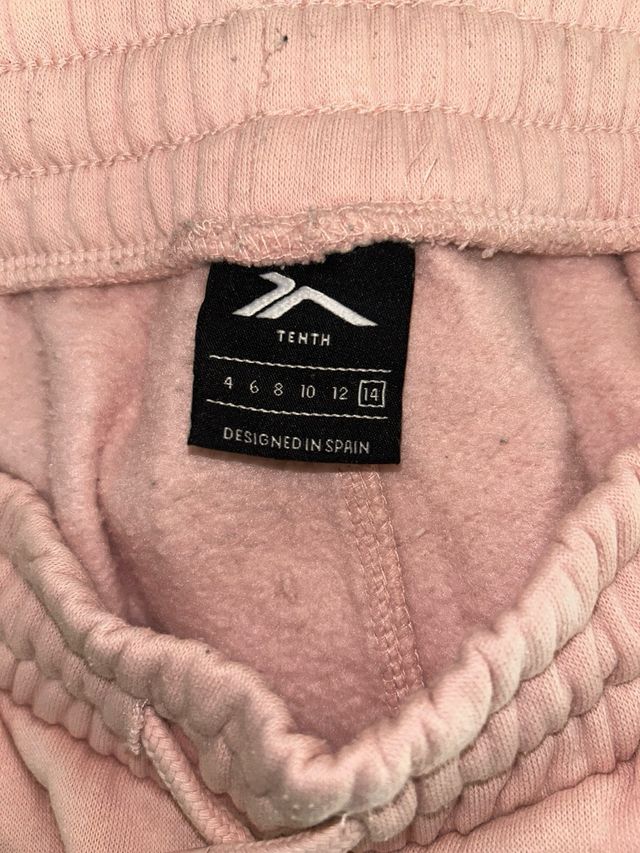 Chándal deportivo niña rosa y blanco