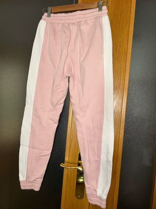 Chándal deportivo niña rosa y blanco